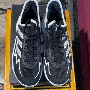 Adidas Black and White Athletic Shoes